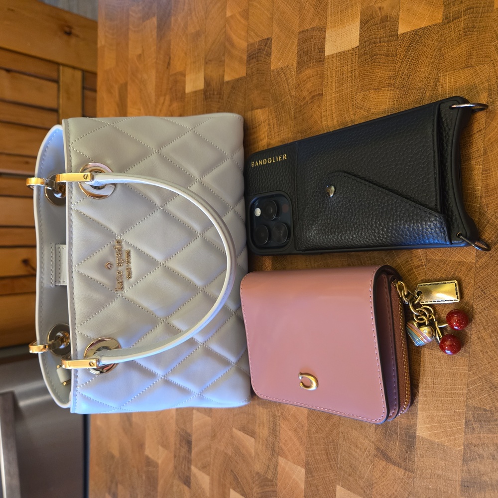Kate Spade mini Light Gray Quilted Satchel - Picture 14 of 14